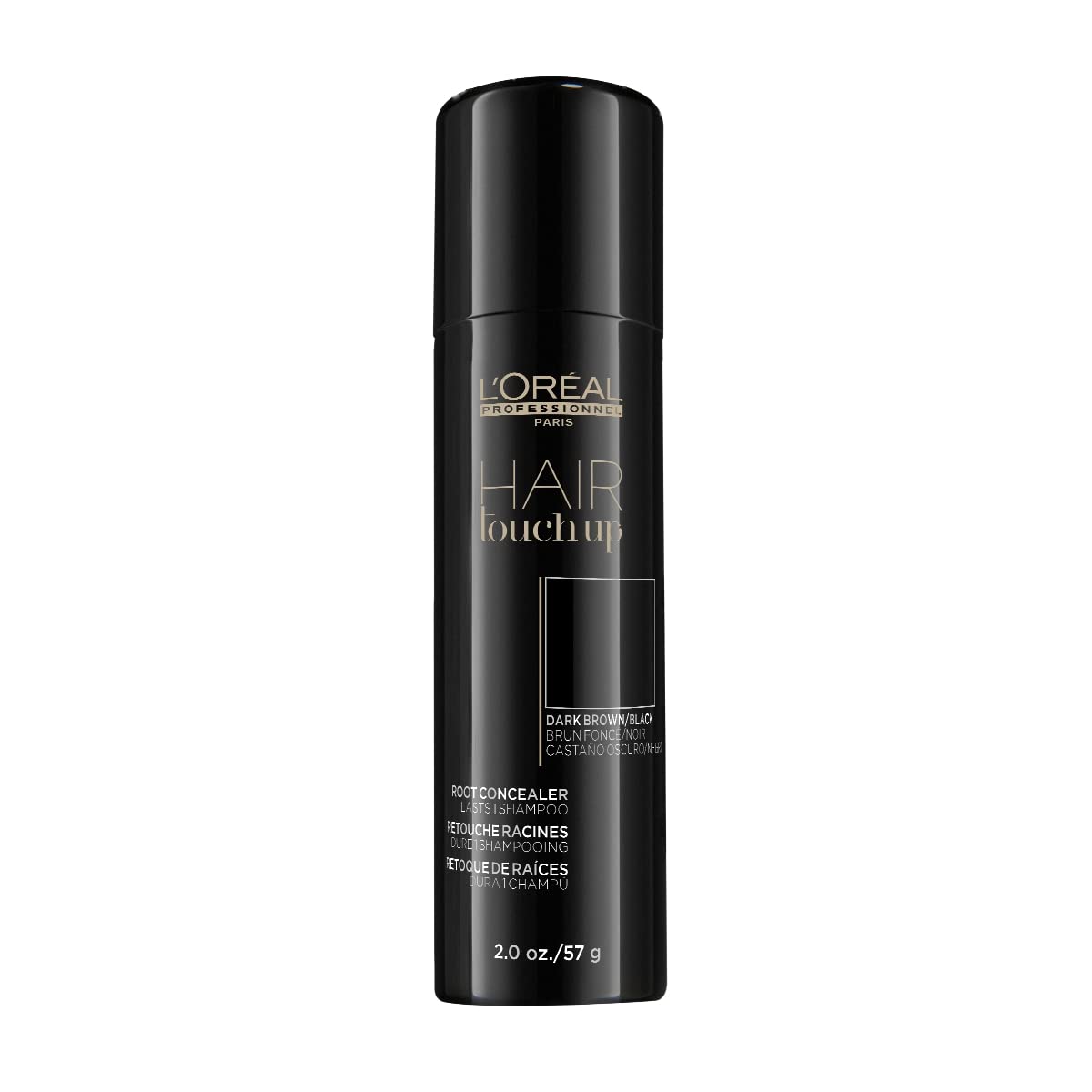 L'Oréal Professional Hair Touch Up - Root Concealer Spray- Dark Brown/Black